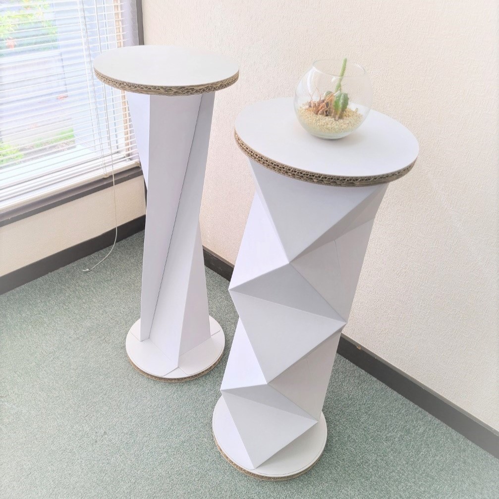 ダンボール製丸テーブル・丸スタンド