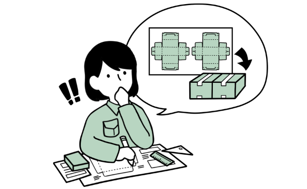 株式会社サンエコーは梱包材のサイズや形状を最適化することで、材料の無駄を減らします。