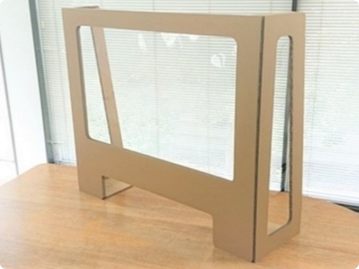 段ボール製受付用パーテーション|株式会社サンエコー